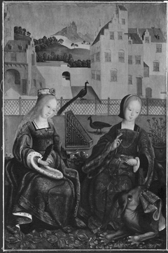 Saints Cecilia and Margaret by Master of Alkmaar