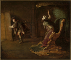 Saul's anger at David by Jan Adriaensz van Staveren