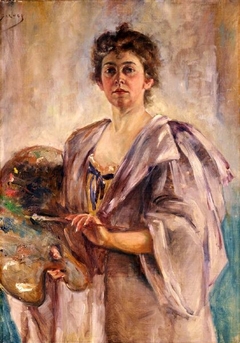 Self Portrait in Painting Robe by Alice Pike Barney