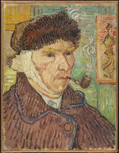 Self-portrait with a Bandaged Ear and Pipe by Unidentified Artist