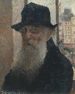 Self-Portrait with Hat by Camille Pissarro