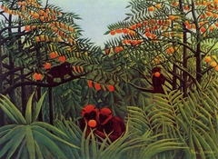 Singes dans la forêt vierge by Henri Rousseau