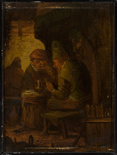 Smokers in a tavern by Adriaen Brouwer