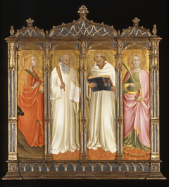 St. Mary Magdalene, St. Benedict, St. Bernard of Clairveaux and St. Catherine of Alexandria by Agnolo Gaddi