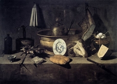 Still-Life with a Head of a Ram by Giuseppe Recco