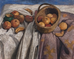 Still life with apples and bananas by Paula Modersohn-Becker