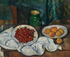 Still Life With Cherries And Peaches by Paul Cézanne