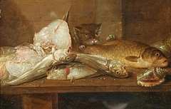 Still Life with Fish - Alexander Adriaenssen - ABDAG004524 by Alexander Adriaenssen