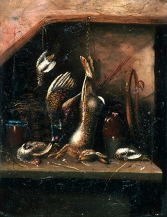 Still life with game by Anonymous