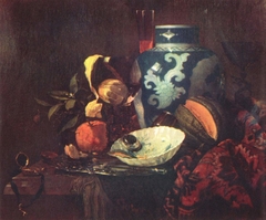 Still Life with Ginger jar by Willem Kalf