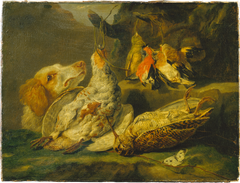 Still Life with Hunting Dog and Dead Fowl by Jan Fyt