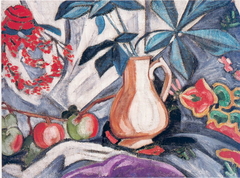 Still life with Jug and Apples by Olga Rozanova