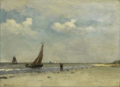 Strandgezicht by Johan Hendrik Weissenbruch