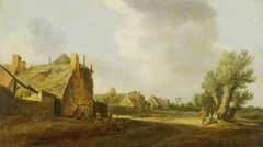 Street in a Village by Jan van Goyen