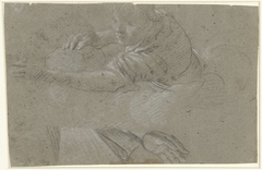 Studie voor een figuur in de wolken en een hand by Unknown Artist