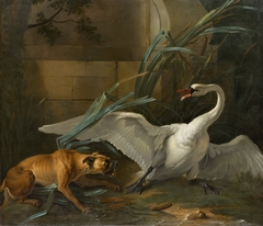 Swan Attacked by a Dog by Jean-Baptiste Oudry