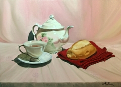 Tea With French Bread by Alexandre George Da Costa Neves