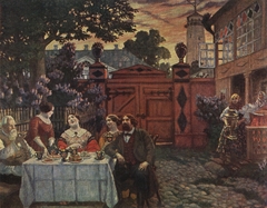 Teatime by Boris Kustodiev