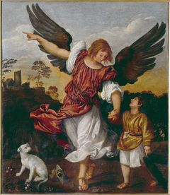 The archangel Raphael and Tobias by Titian