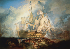 The Battle of Trafalgar by Joseph Mallord William Turner