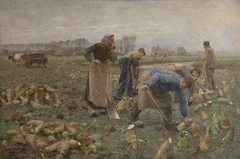 The Beet Harvest by Emile Claus