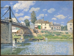 The Bridge at Villeneuve-la-Garenne by Alfred Sisley