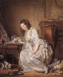 The Broken Mirror by Jean-Baptiste Greuze