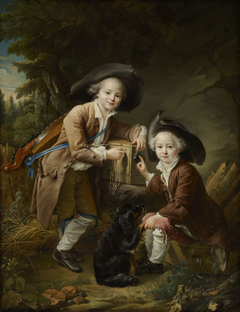 The Comte and Chevalier de Choiseul as Savoyards by François-Hubert Drouais