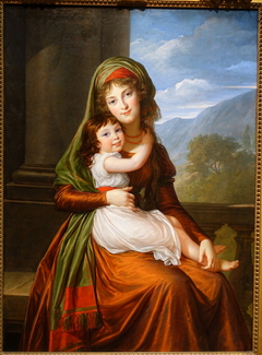 The Countess von Schoenfeld with Her Daughter by Elisabeth Louise Vigée Le Brun