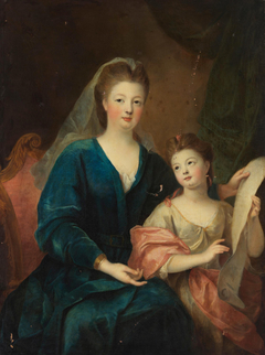 The Duchess of Bourbon and her daughter by Pierre Gobert