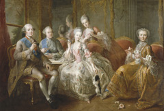 The family of the Duke of Penthièvre called la tasse de chocolat by Jean-Baptiste Charpentier the Elder