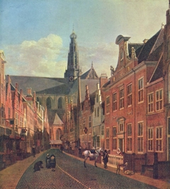 The Grote Kerk at Haarlem, Seen from the Jansstraat by Gerrit Adriaenszoon Berckheyde