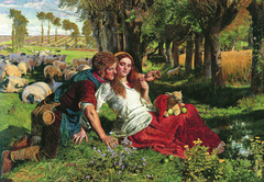 The Hireling Shepherd by William Holman Hunt