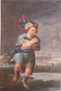 The Ice Skater by David Teniers the Younger