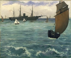 The Kearsarge at Boulogne by Edouard Manet