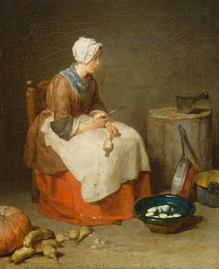 The Kitchen Maid by Jean-Baptiste-Siméon Chardin