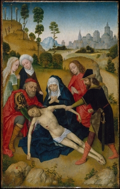 The Lamentation of Christ by Simon Marmion