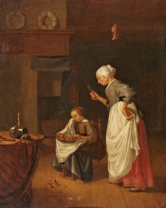 The Little Lace Maker by Pieter Cornelisz van Slingelandt