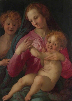 The Madonna and Child with the Infant Baptist by a follower of Pontormo