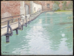 The Mills at Montreuil-sur-Mer, Normandy by Frits Thaulow