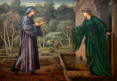 The Pilgrim at the Gate of Idleness by Edward Burne-Jones