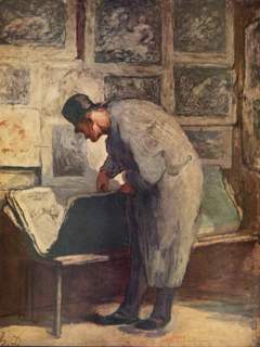 The Print Collector by Honoré Daumier