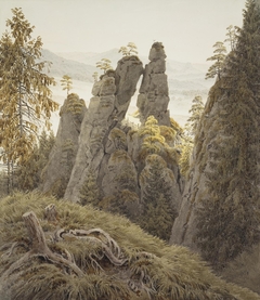 The Rock Gates in Neurathen by Caspar David Friedrich