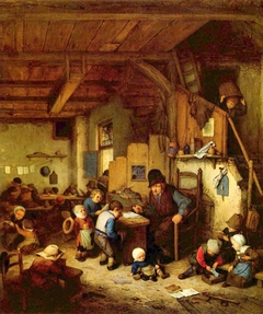 The Schoolmaster by Adriaen van Ostade