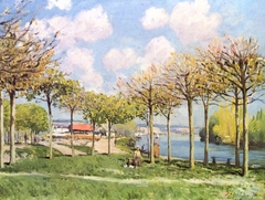 The Seine at Bougival by Alfred Sisley