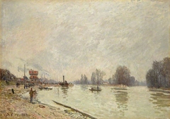 The Seine at Suresnes by Alfred Sisley