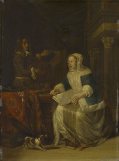 The Serenade by Gabriël Metsu