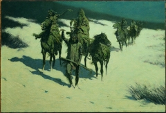 The Trail of the Shod Horse by Frederic Remington