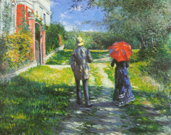 The Uphill Path by Gustave Caillebotte