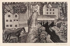 The Water Mill - Eric Ravilious - ABDAG006783 by Eric Ravilious